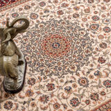 Tapis oriental beige et rouge 160x230cm fika