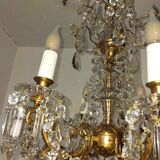 Large 19th century crystal chandelier