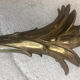 Lampe en bronze décor palmier Maison Bagués années 1970 en TBE