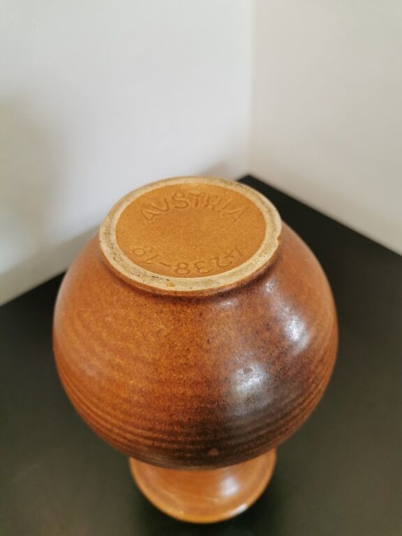 Brown vase marked Austria
