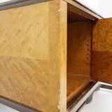 Swedish Birch Art Deco Intarsia Buffet, Carl Malmsten, Haga model 1930s