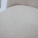 1960s pair of side chairs in bouclé