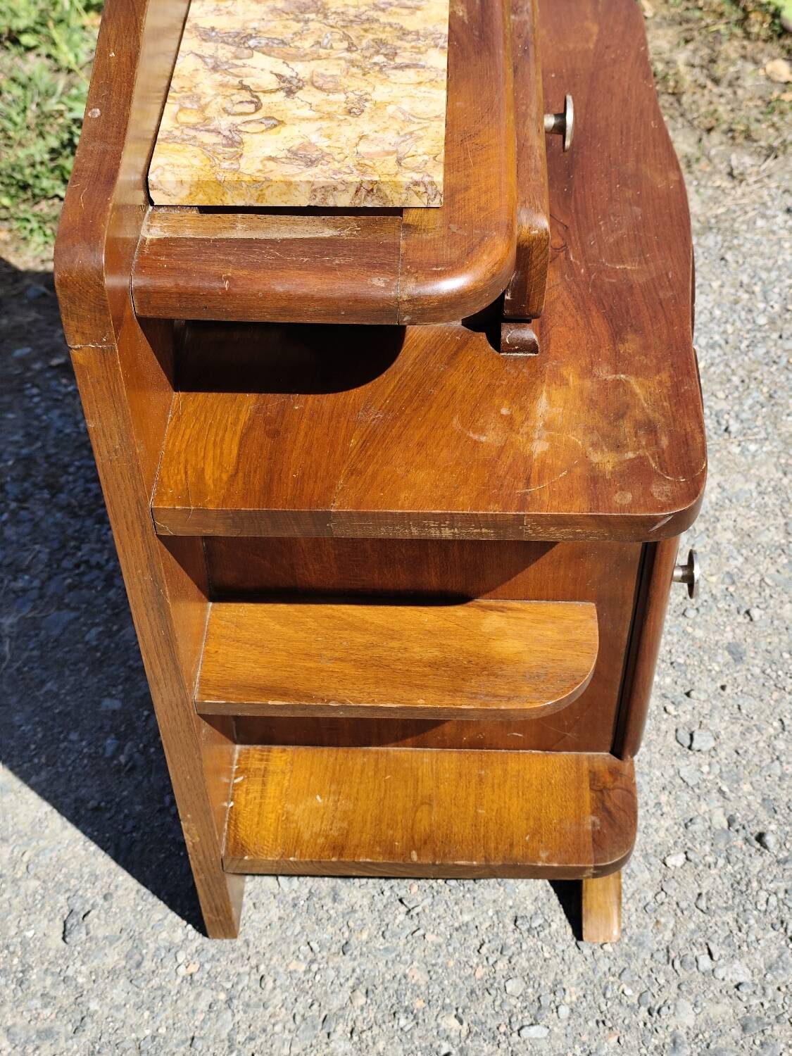 Paire de chevets bois année 50