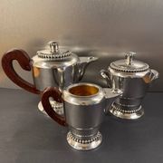 Silver-plated metal coffee service, Art Deco