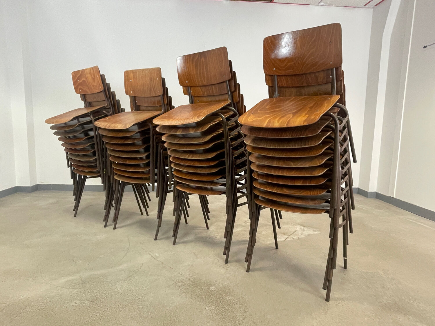 Set of 39 Marko school chairs, 70s, Netherlands