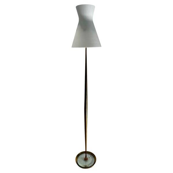 Floor Lamp Mod. 2156 attributed to Max Ingrand for Fontana Arte, Italy, 1950s
