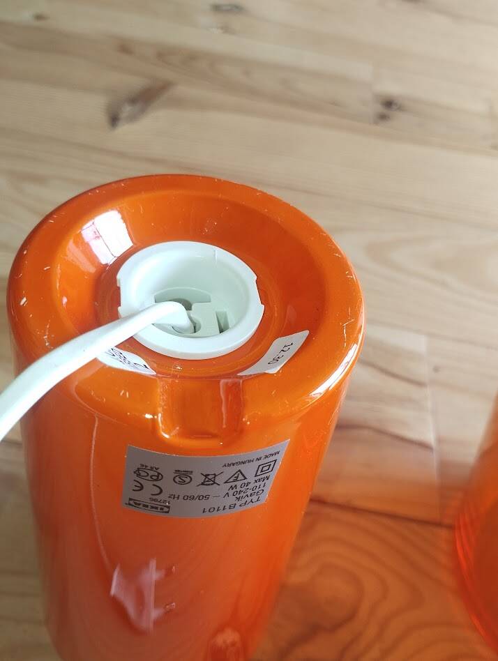 Ikea Gavik orange lamp – vintage design from the 70s/80s.