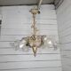 Old bronze chandelier 6 lights
