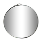 Round vintage barber mirror