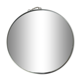 Round vintage barber mirror