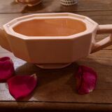 Longwy ceramic pink coffee tea set
