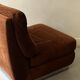 Velvet armchair with chrome metal by J. Charpentier, France, design 1970.