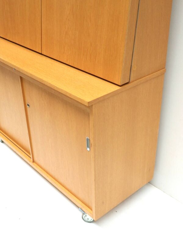 Armoire / buffet / bibliothèque vintage unique fabriquée dans les années 1970