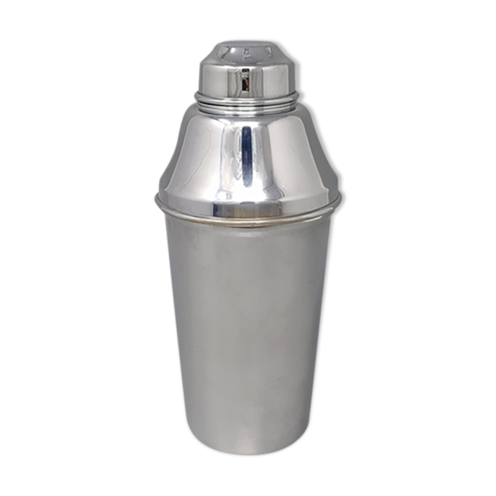 1950s ALFRA Cocktail Shaker par Carlo Alessi en acier inoxydable