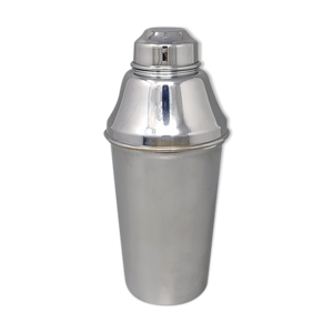 1950s ALFRA Cocktail Shaker par Carlo Alessi en acier inoxydable. Fabriqué en Italie
