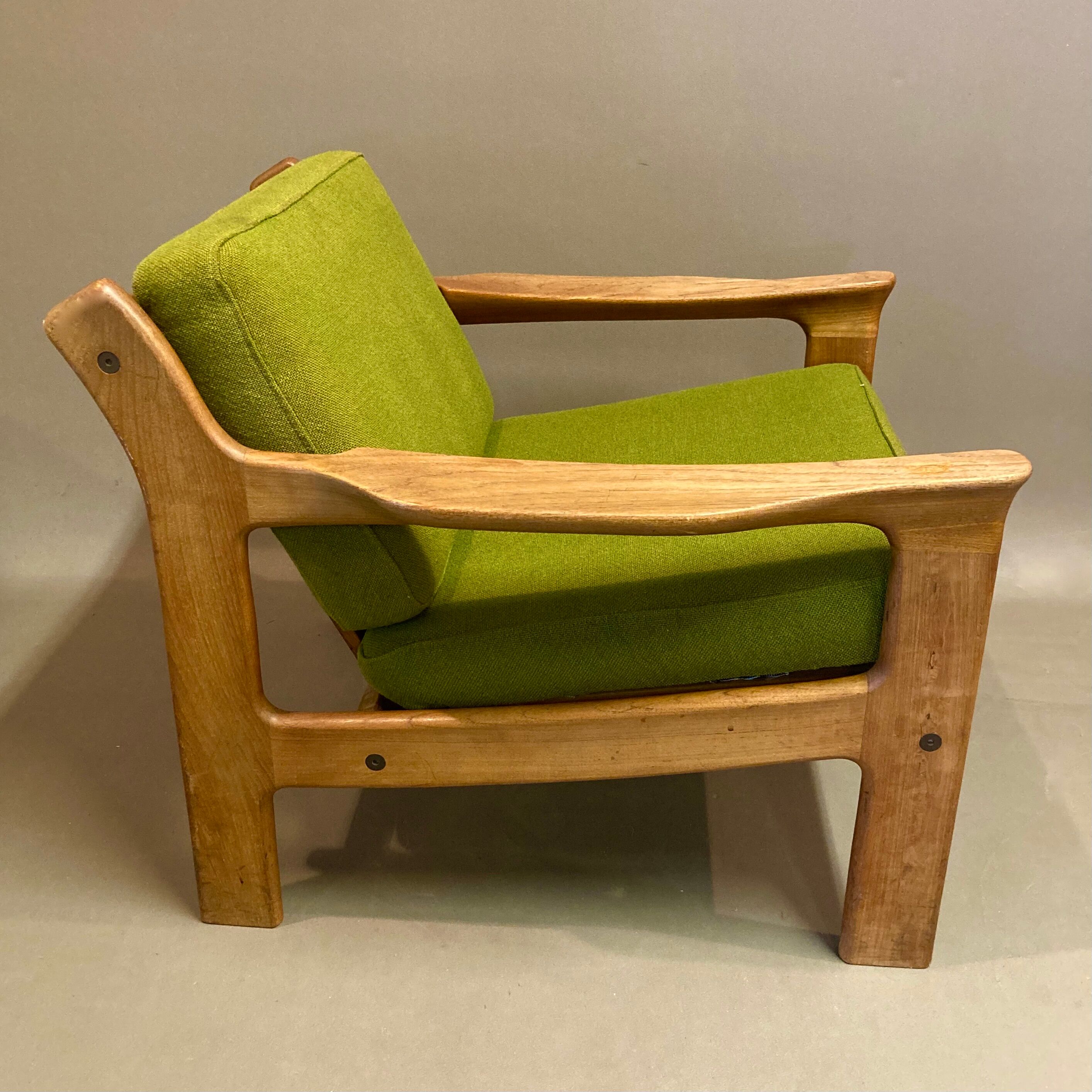 Teak armchair Scandinavian design 1950.