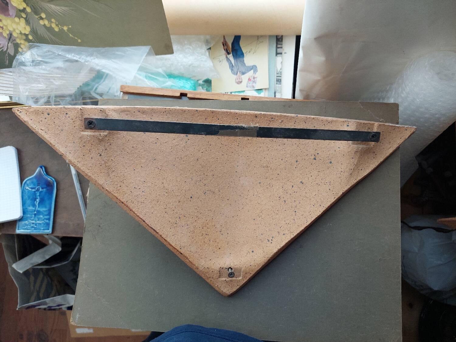 Designer earthenware wall lights