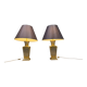 Lampes de table en étain vintage, années 1970 - ensemble de 2
