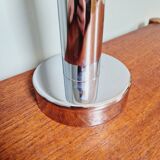 Tubular chrome metal table lamp, 1970s