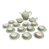 Ancien service à café complet en porcelaine Villeroy & Boch Mettlach modèle Biarritz