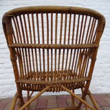 Vintage rattan armchair