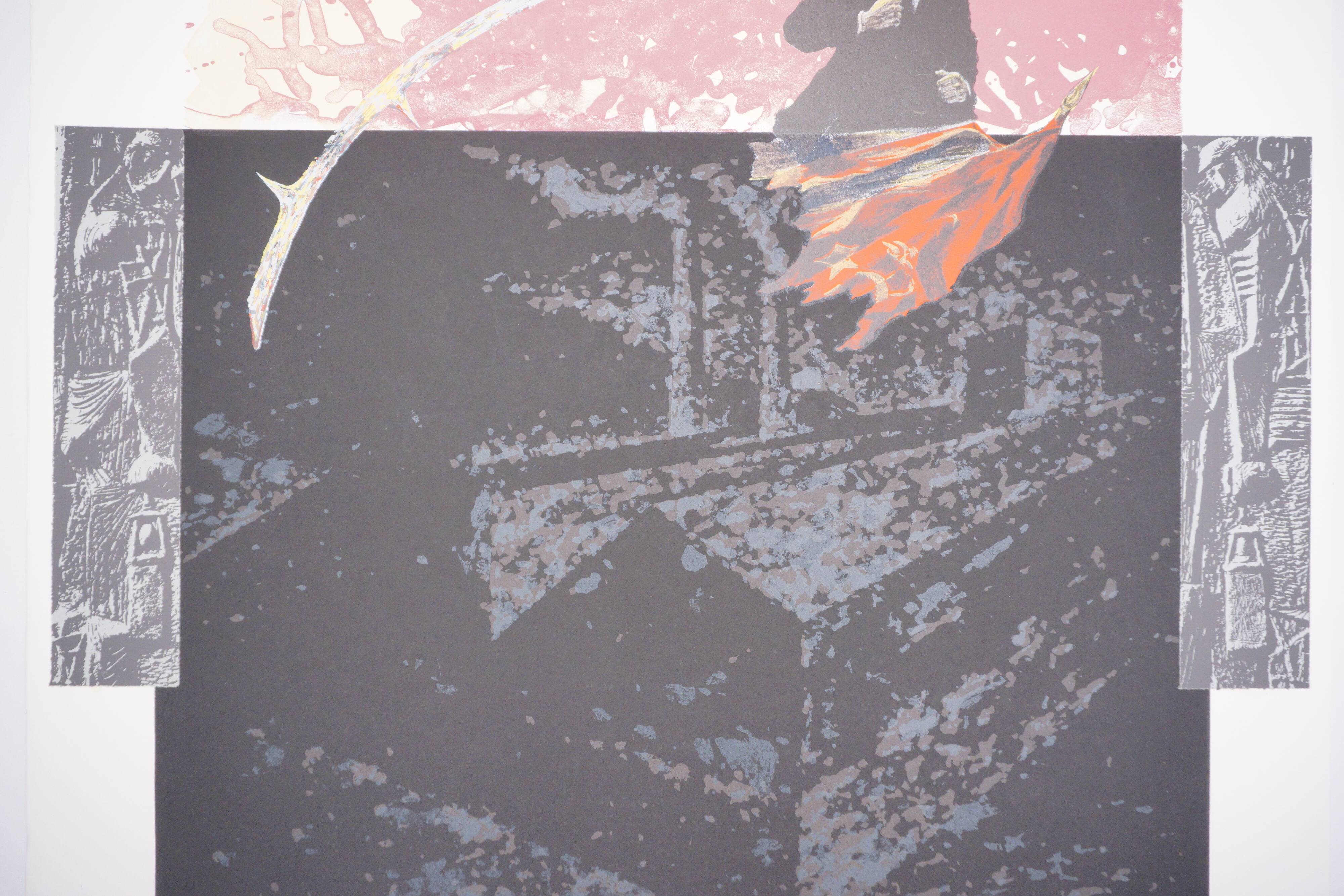 Estampe du groupe IRWIN, « Électrification », 1995, slovène