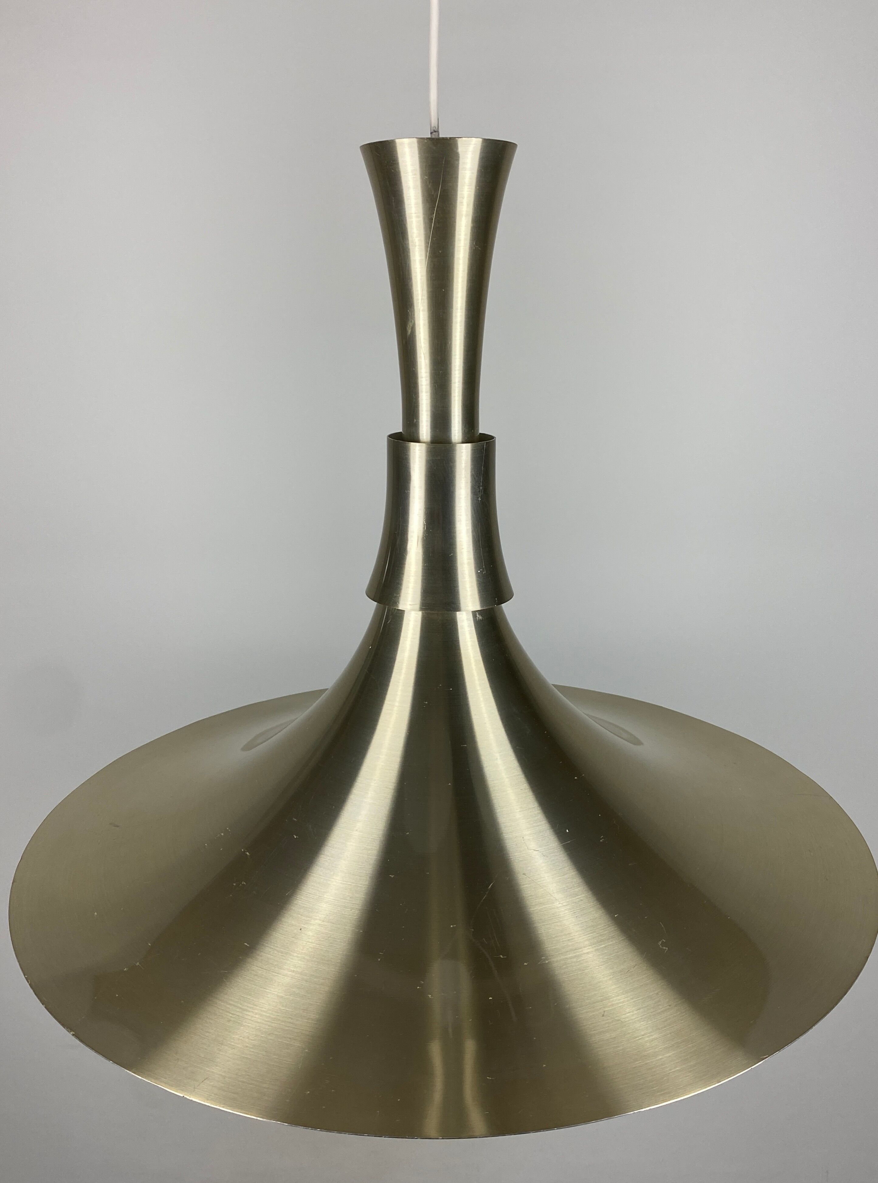 Trumpet shaped Pendant Lamp by Bent Nordsted for Lyskaer Belysning