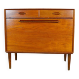 Meuble bar danois en teck par Ejvind Johansson pour Gern mMobelfabrik, 1960