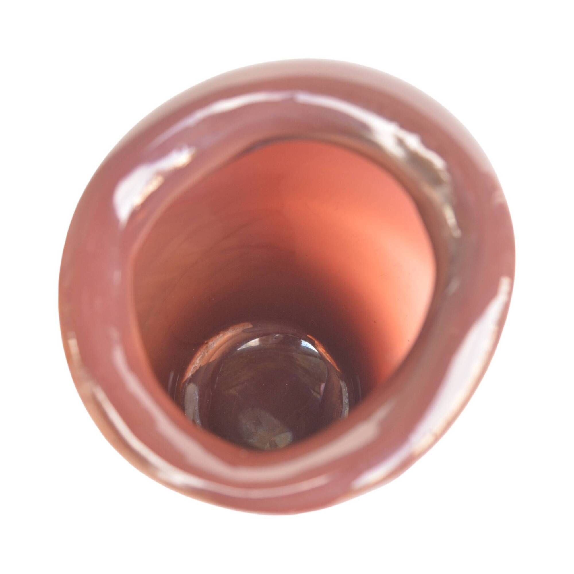 Large burgundy glass vase Vidrios San Miguel, Spain 1990s.