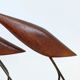 Scandinavian modernist sculpture cranes in teak.