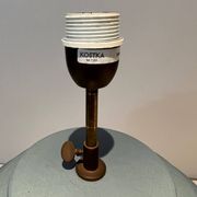Blue ceramic lamp by Kosta