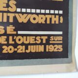 24-hour poster of Le Mans Automobiles 1925