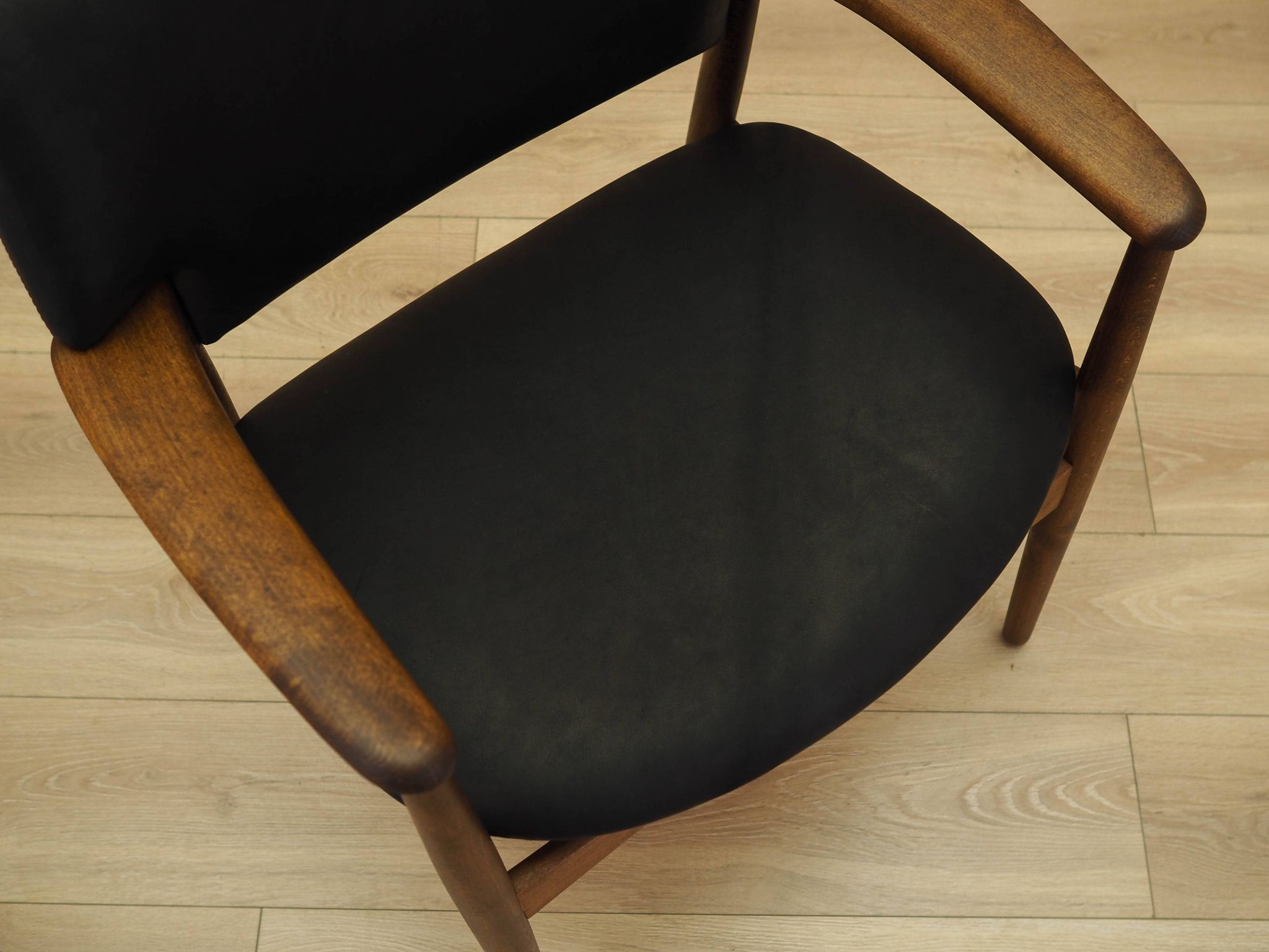 Larsen & Madsen Oak Lounge Chair for Fritz Hansen, 1970s