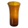 Large amber bubble glass vase from the 60s