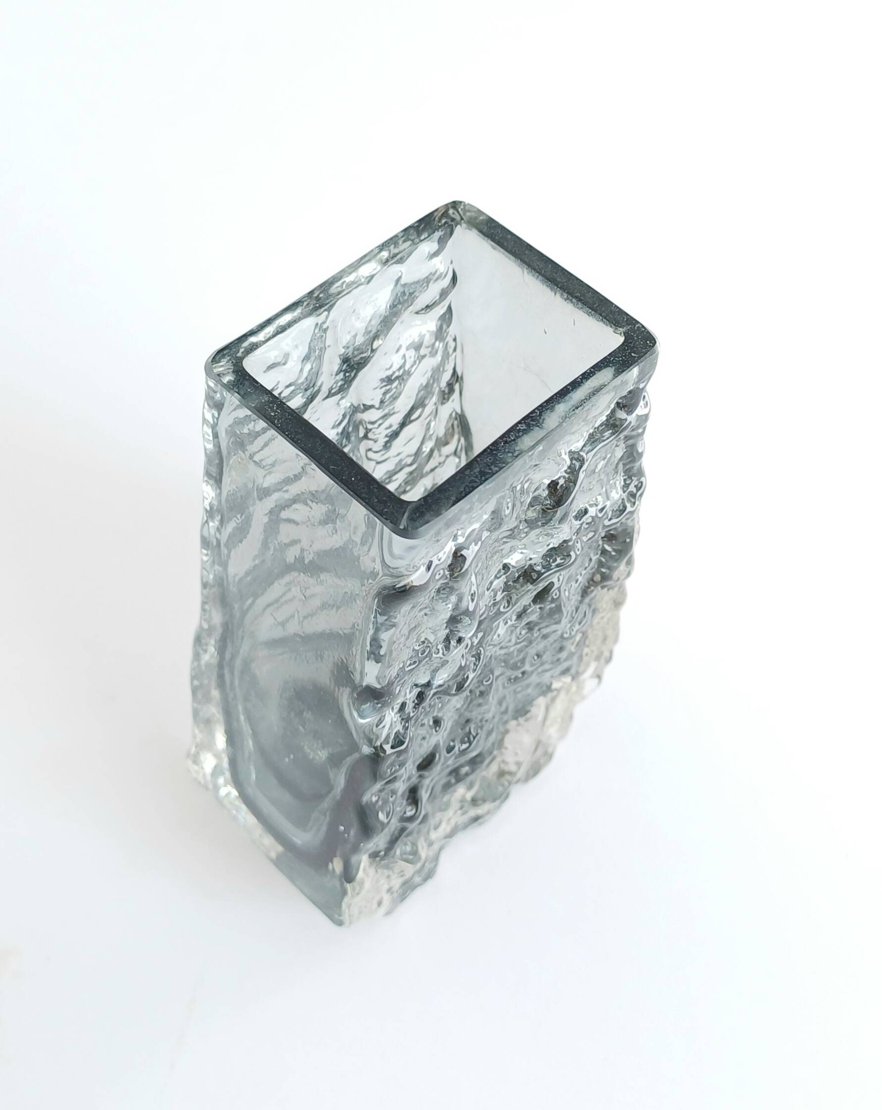 Whitefriars Pewter Coffin Vase by Geoffrey Baxter - textured range