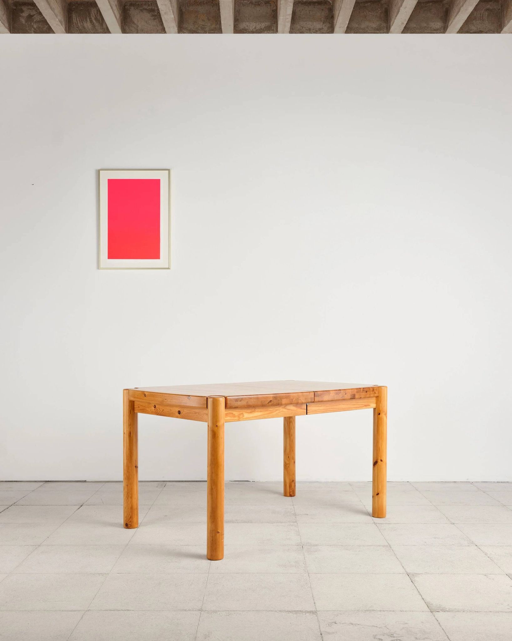 Table et 6 fauteuils brutalistes, Rainer Daumiller, Danemark, années 70