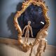 Gilded mirror worked 33x58cm