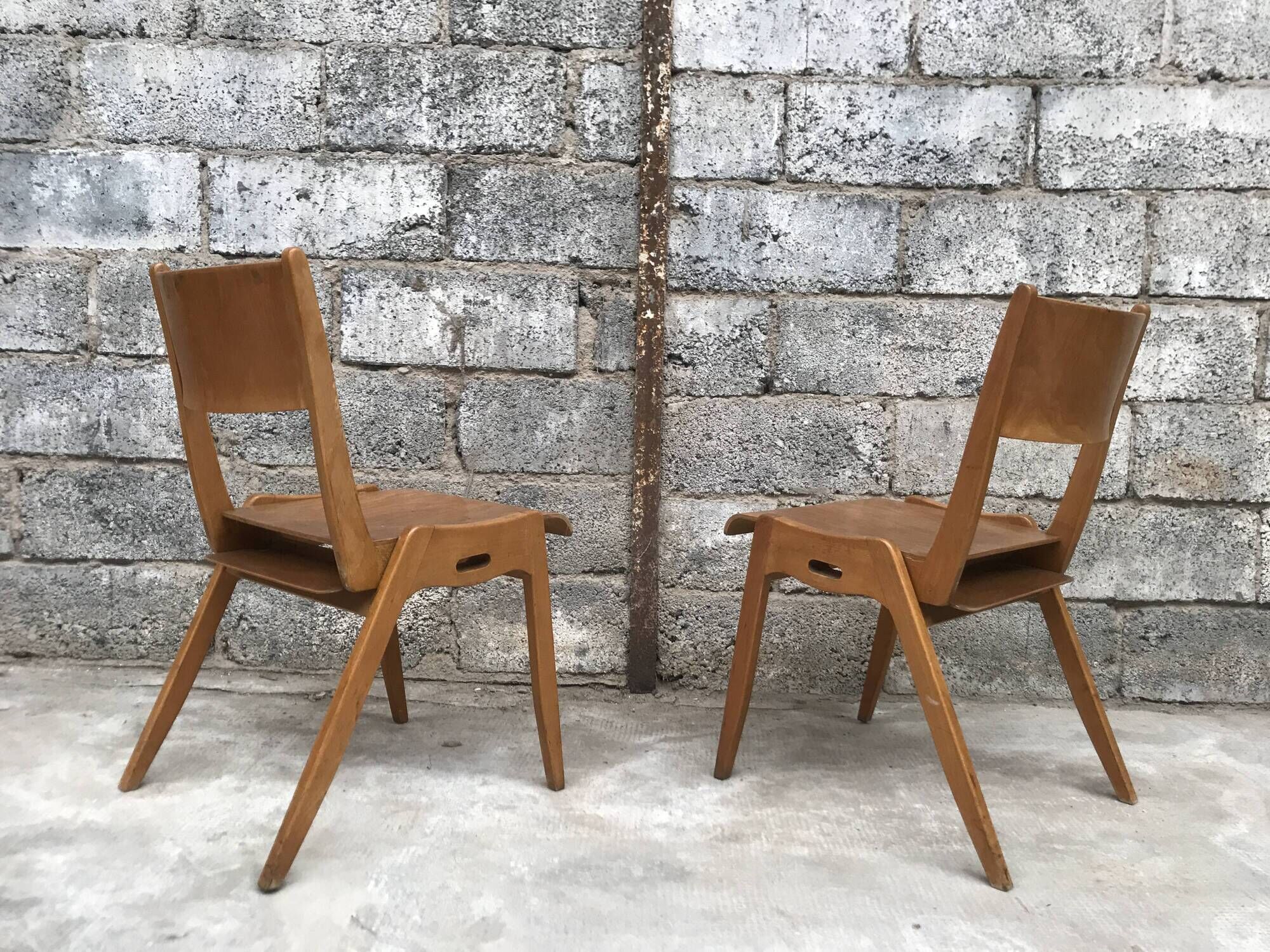 Series of 11 chairs 1950/1960