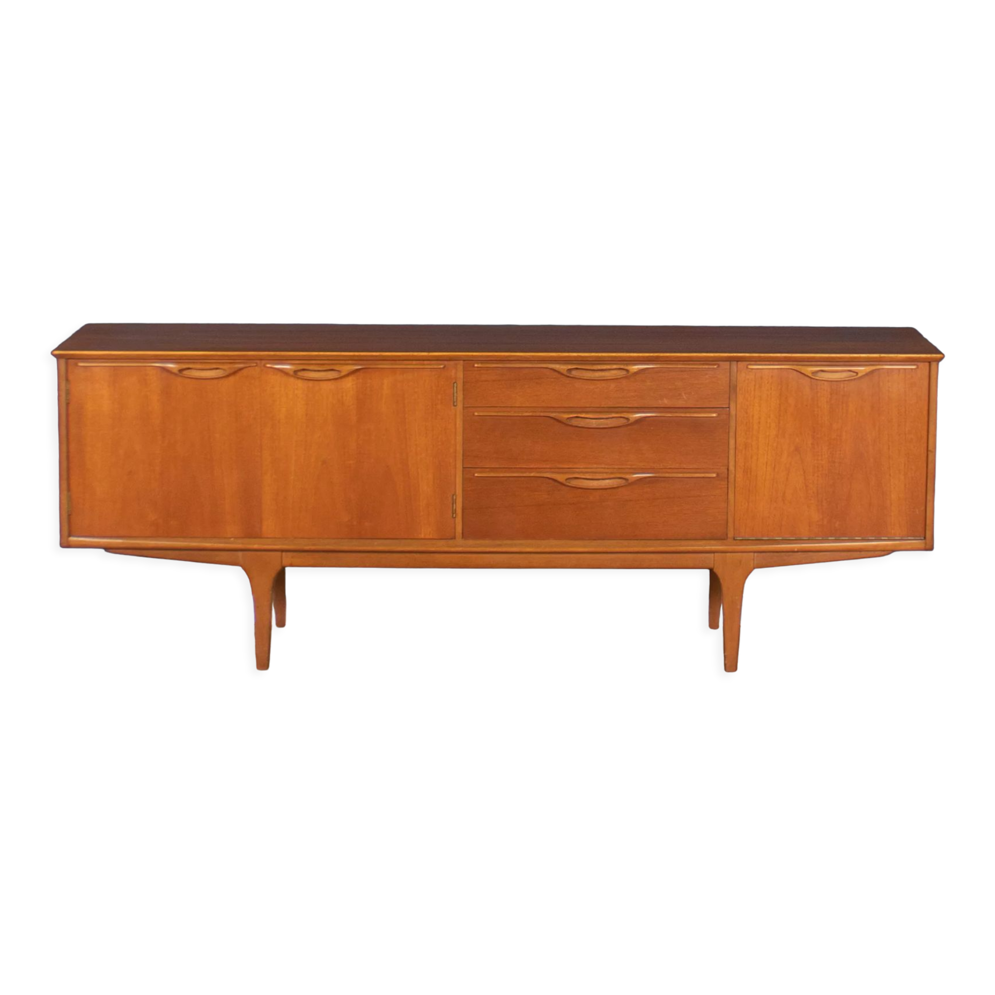 Retro teak 1960s long jentique classic mid century sideboard