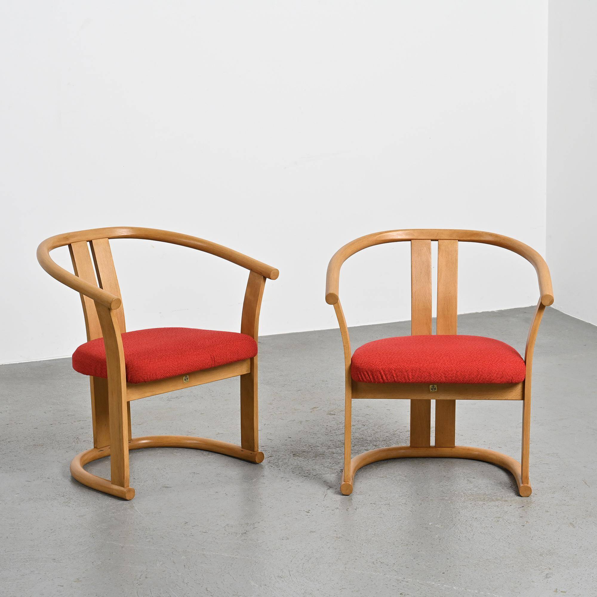 Pair of armchairs by Isamu Kenmochi, Japan circa 1965