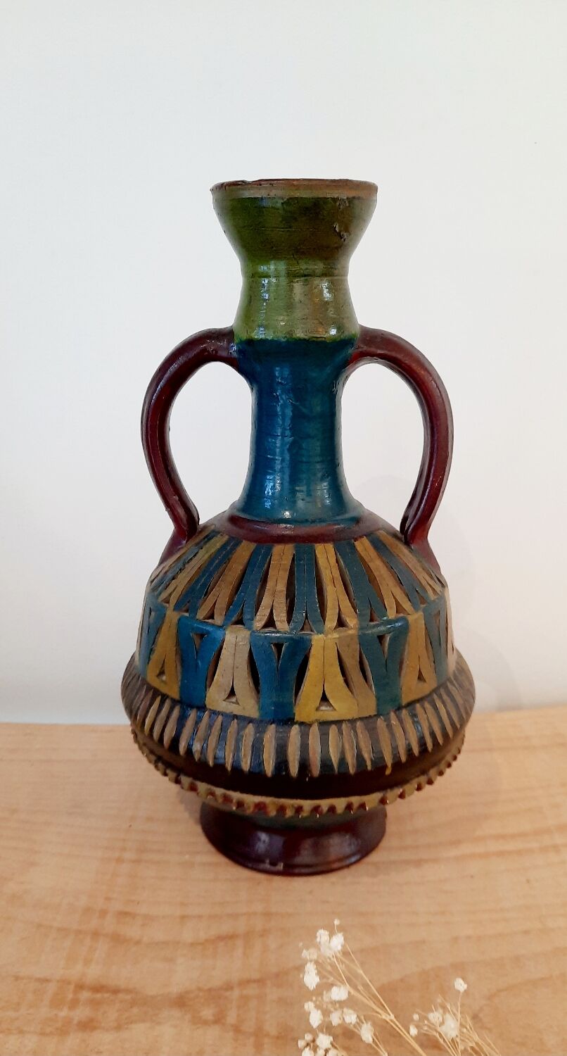Vintage terracotta vase