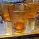 Lot de 6 verres ambré 70