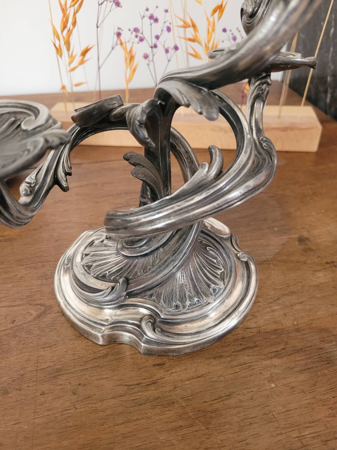 Candelabrum / Chandelier with 3 lights by Saglier Frères