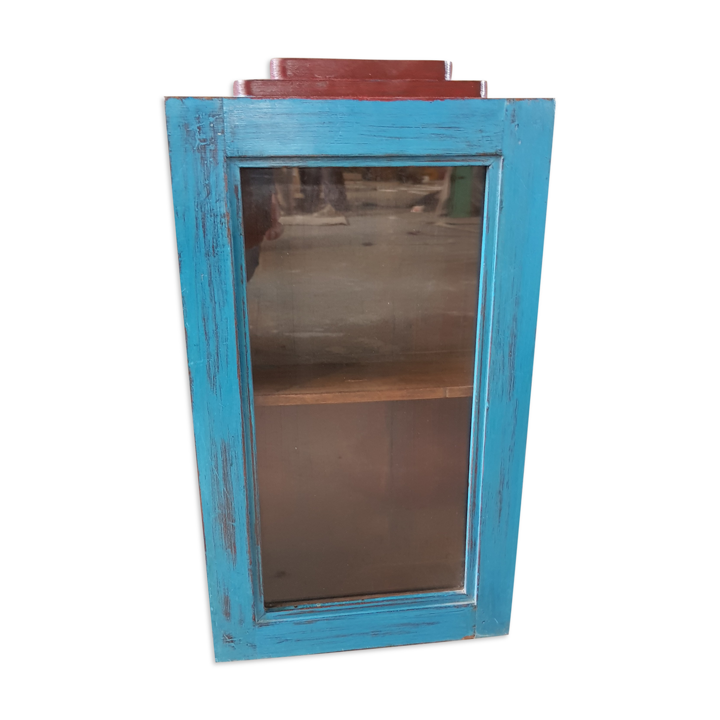 Medicine cabinet - showcase - Burmese teak wall shelf