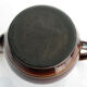 Old brown glazed ceramic coffee pot