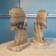 Pair of onyx horse head bookends