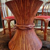 Table & chaises Maugrion Roche Bobois 1980