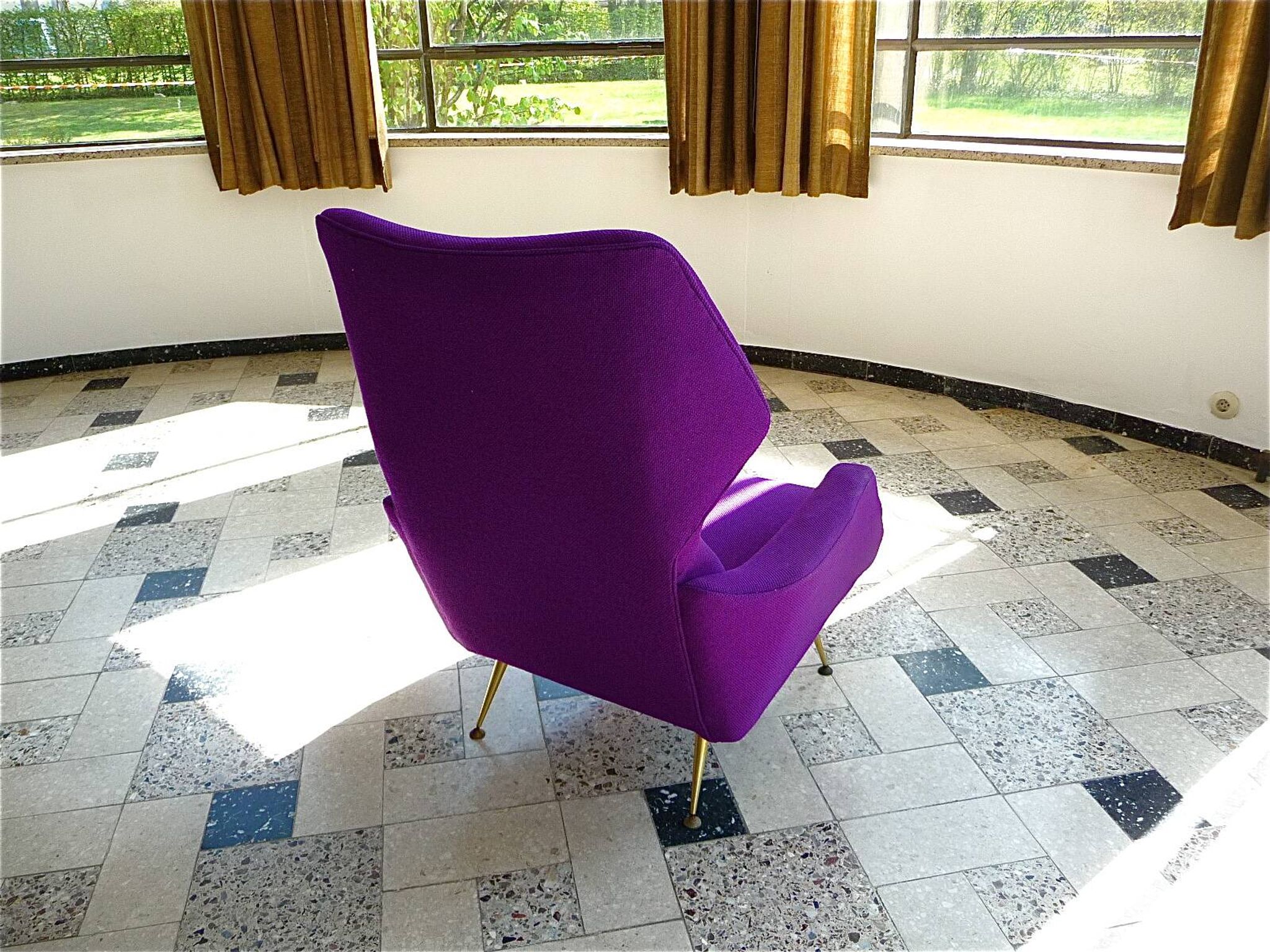 Rare Wingback Lounge Chair by Rudolf B. Glatzel for Alfred Kill, Germany 1950s