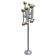 Space age chromed floor lamp, Italy 1970