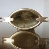 Servant, bronze modernist fireplace set